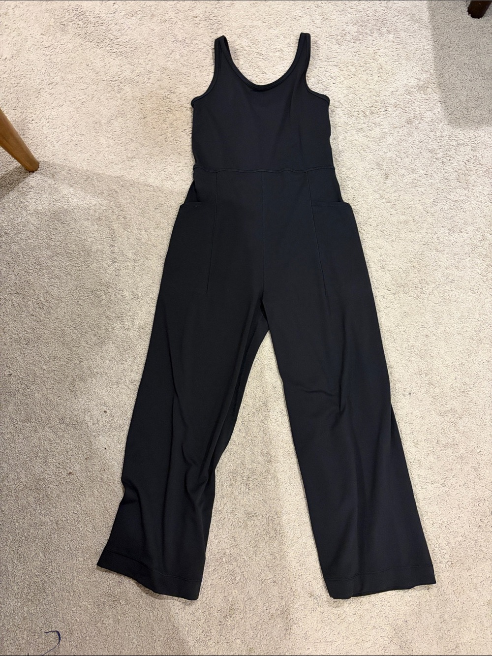 Athleta Black Sleeveless Wide-Leg Kids Jumpsuit